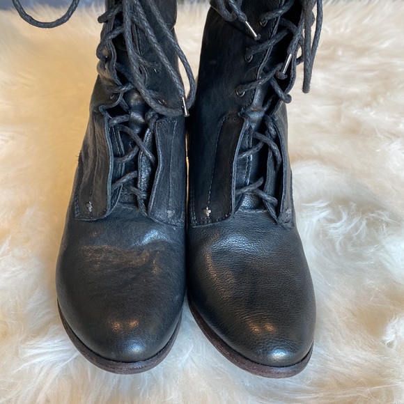 RAG & BONE Deacon Lace Up Black Leather Boot - Picture 11 of 11